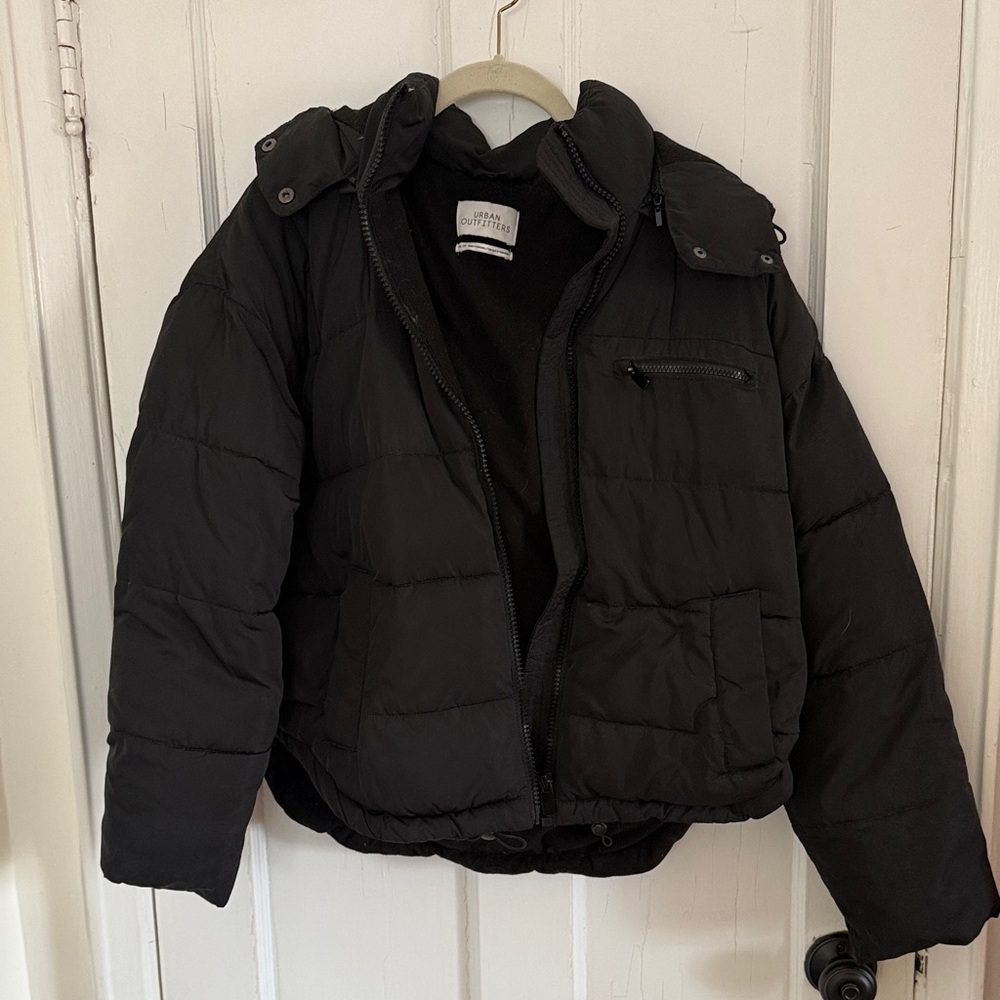 Urban Outfitters Black Puffer Jacket